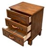 Picture of Addison Bedside Table 3 Drawer Fully Assembled Chestnut Colour Malaysian Made (24kg Weight)