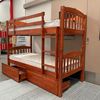 Picture of Miki Solid Hardwood Bunk Bed – Single (Antique Oak) | Premium & Durable Design