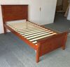 Picture of Eddie Single Bed with Mattress Solid Hardwood Oak Malaysian Made