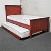 Picture of Eddie Single Bed with Trundle Mattresses Solid Hardwood Oak Malaysian