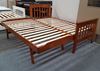 Picture of Cooper Single Bed Solid Hardwood with Pop Up Trundle Mattresses Oak Malaysian Made