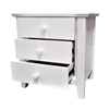 Picture of IVY Tallboy with Two Bedside Table Fully Assembled White Malaysian (110kg Weight)