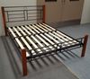 Picture of Topaz Double  Bed Solid Construction Antique Oak-Black Malaysian Made