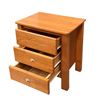 Picture of Otaki Bedside Table 3 Drawer Fully Assembled Honey Oak Malaysian Made (24kg Weight)
