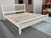 Picture of Durham Super King Bed Solid Hardwood White Malaysian Made