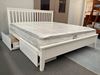 Picture of Durham Super King Bed Solid Hardwood White Malaysian Made