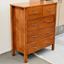 Picture of Argo Tallboy 5 Drawer Fully Assembled Dark Cherry Malaysian