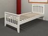 Picture of Cooper Solid Hardwood Single Bed with Mattress (White) | Made in Malaysia