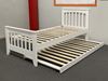 Picture of Cooper Solid Hardwood Single Bed with Mattress (White) | Made in Malaysia