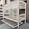 Picture of Miki Solid Hardwood Bunk Bed – Single (White) | Premium & Durable Design