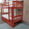 Miki Higher Solid Hardwood Bunk Bed with Drawers & Mattresses in Antique Oak finish, featuring premium craftsmanship and space-saving design