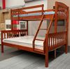 Picture of Miki Solid Hardwood Bunk Bed with Drawers – Double Single (Oak) | Premium & Durable Design
