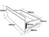 Picture of Miki Solid Hardwood Bunk Bed with Drawers & Mattresses– Double Single (Oak)