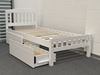 Picture of Miki Solid Hardwood Single Bed – White Finish Durable & Stylish
