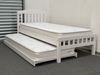 Picture of Miki Solid Hardwood Single Bed – White Finish Durable & Stylish