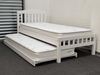 Picture of Miki Solid Hardwood Single Bed – White Finish Durable & Stylish