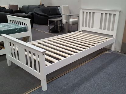 Holly King Single Bed – Solid Hardwood, White Finish, Designed to Higher Standards