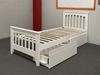 Cooper King Single Bed with Drawers in white, crafted from solid hardwood with a sturdy frame and elegant design