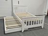 Picture of Cooper Hardwood Single Bed with Pop-Up Trundle – White Sleek Design | Made in Malaysia