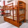 Picture of Solid Hardwood Bunk Bed (Single/Single) — Oak Finish | Top Choice