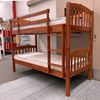 Picture of Solid Hardwood Bunk Bed (Single/Single) — Oak Finish | Top Choice