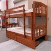 Picture of Solid Hardwood Bunk Bed (Single/Single) — Oak Finish | Top Choice