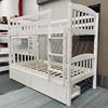 Picture of Solid Hardwood Bunk Bed (Single/Single) — White Finish | Top Choice