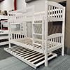 Picture of Solid Hardwood Bunk Bed (Single/Single) — White Finish | Top Choice