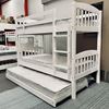 Picture of Solid Hardwood Bunk Bed (Single/Single) — White Finish | Top Choice