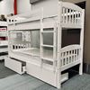 Picture of Solid Hardwood Bunk Bed (Single/Single) — White Finish | Top Choice