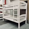 Picture of Solid Hardwood Bunk Bed (Single/Single) — White Finish | Top Choice