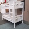 Picture of Solid Hardwood Higher Bunk Bed (Single/Single) — White Finish | Top Choice