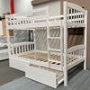 Picture of Solid Hardwood Higher Bunk Bed (K-Single/K-Single) — White Finish | Top Choice