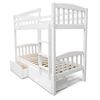 Picture of Solid Hardwood Single over Single Bunk Bed – White High