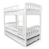 Picture of Solid Hardwood Single over Single Bunk Bed – White High