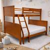 Picture of Emily Solid Hardwood Single over Double Bunk Bed - Antique Oak Built to Higher Standards