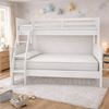 Picture of Emily Solid Hardwood Single over Double Bunk Bed - White Built to Higher Standards