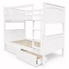 Picture of Emilia Solid Hardwood King Single Bunk Bed with Storage Drawers– White