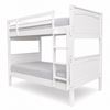 Picture of Emilia Solid Hardwood King Single Bunk Bed – White – Includes Mattresses