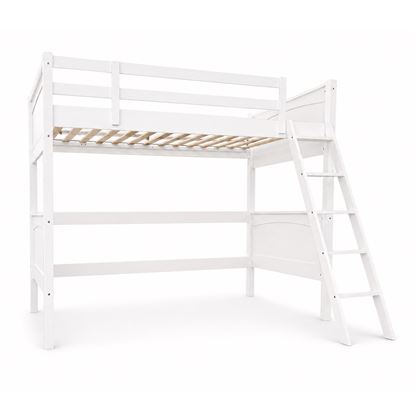 Picture of Emilia Solid Hardwood King Single Loft Bed – White