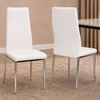 Picture of Mila White PU Leather Dining Chair with Chrome Legs – Brand New Clearance