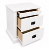 Picture of Melbourne Bedside Table – White 3 Drawer with Top Jewellery Drawer – Fully Assembled