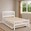 Picture of Miki Solid Hardwood Single Bed White
