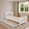 Picture of Cooper Solid Hardwood Single Bed with Pocket Spring Mattress White