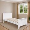 Picture of Emilia Solid Hardwood King Single Bed with Pocket Spring Mattress White