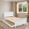 Picture of Eddie Solid Hardwood King Single Bed with Pop-Up Trundle – White